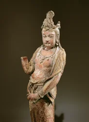 Standing Kuan-yin, Yuan Dynasty, 1282 (detail)